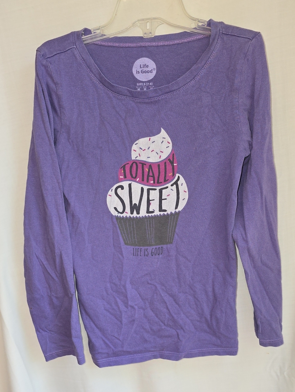 Life Is Good Purple 'Totally Sweet' Long Sleeve Tee for Girls